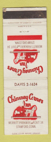 Matchbook Cover - Chimney Corner Inn Stamford CT WEAR