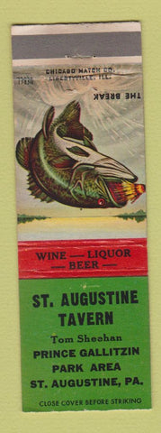 Matchbook Cover - St Augustine Tavern St Augustine PA