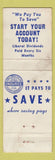Matchbook Cover - Kittanning Savings Loan Altoona PA WEAR