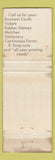 Matchbook Cover - Peerless Printing Company Altoona PA WEAR