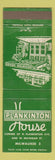 Matchbook Cover - Plankinton House Milwaukee WI
