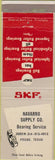 Matchbook Cover - SKF Bearings Navarro Supply Pecos TX