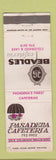 Matchbook Cover - Beadles Cafeteria Pasadena CA