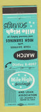 Matchbook Cover - Mile High Savings and Loan Denver Colorado
