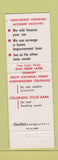 Matchbook Cover - Colorado State Bank Denver Colorado