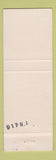 Matchbook Cover - Harold K Kurtz Chevrolet Kutztown PA Chevelle Corvette