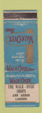 Matchbook Cover - Walk Over Shoes Ann Arbor Lansing MI WEAR