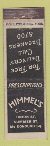 Matchbook Cover - Himmel's Drug Stores