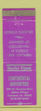 Matchbook Cover - Continental Importers Stereos Grundig Torrance CA WEAR