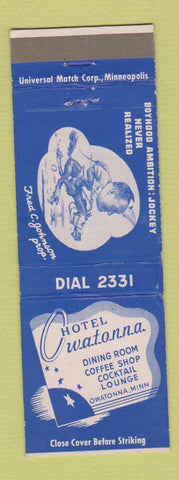 Matchbook Cover - Hotel Owatonna MN