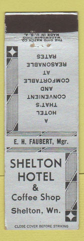 Matchbook Cover - Shelton Hotel Shelton WA