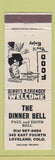 Matchbook Cover - The Dinner Bell Loveland Colorado