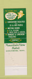Matchbook Cover - Mountain View Hotel Gatlinburg TN