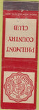 Matchbook Cover - Philmont PA Country Club