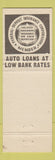 Matchbook Cover - Alamosa National Bank Colorado