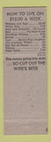 Matchbook Cover - Smith's Super Market Grocery Guilford ME hillbilly