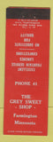 Matchbook Cover - Grey Sweet Shop Farmington MN