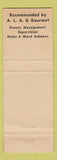 Matchbook Cover - Ox Yoke Restaurant Westmoreland NH