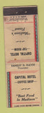 Matchbook Cover - Capital Hotel Madison WI? WEAR