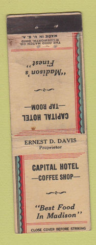 Matchbook Cover - Capital Hotel Madison WI? WEAR