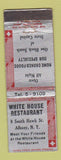 Matchbook Cover - White House Restaurant Albany NY WORN