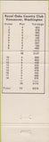 Matchbook Cover - Royal Oaks Country Club Vancouver WA