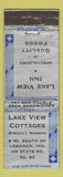 Matchbook Cover - Lake View Cottages Lebanon IN WORN
