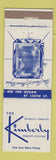 Matchbook Cover - Kimberly Resort Motel Miami Beach FL