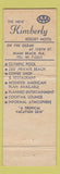 Matchbook Cover - Kimberly Resort Motel Miami Beach FL