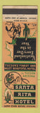 Matchbook Cover - Santa Rita Hotel Tucson AZ