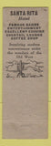 Matchbook Cover - Santa Rita Hotel Tucson AZ