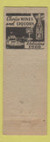 Matchbook Cover - Martha Washington Hotel Bloomsburg PA