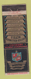 Matchbook Cover - Fetter Hollinger Hotels Atlantic City NJ WEAR