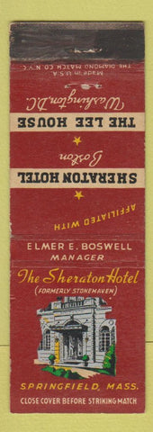 Matchbook Cover - Sheraton Hotel Springfield MA