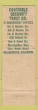 Matchbook Cover - Equitable Security Trust Wilmington DE