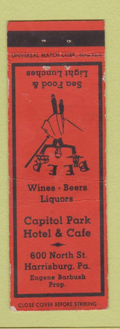 Matchbook Cover - Capitol Park Hotel Cafe Harrisburg PA
