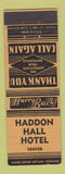 Matchbook Cover - Haddon Hall Hotel Denver Colorado