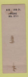 Matchbook Cover - Haddon Hall Hotel Denver Colorado