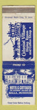 Matchbook Cover - Colonial Village Restaurant Hotel Rolla MO Route 66