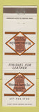 Matchbook Cover - Weber & Smith Leather Finishes Reading MA