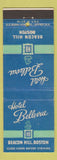Matchbook Cover - Hotel Bellevue Beacon Hill Boston MA DD Bean