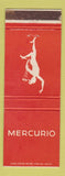 Matchbook Cover - Mercurio New York City