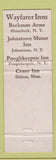 Matchbook Cover - Wayfarer Inn Rhinebeck NY