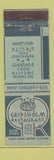 Matchbook Cover - Gripsholm Restaurant New York City WEAR