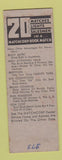 Matchbook Cover - Henry Hall Match Corp of America Dealer Utica NY