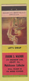 Matchbook Cover - Eugene Washer Match Collector Joliet IL pinup #2