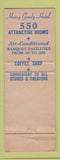 Matchbook Cover - Henry Grady Hotel Atlanta GA WEAR