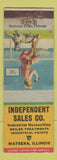 Matchbook Cover - Independent Sales Watseka IL pinup WORN