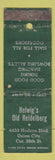 Matchbook Cover - Helwig's Old Heidelberg Union City POOR