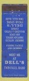 Matchbook Cover - Dell's Cigar Store Twin Falls ID Federal WORN